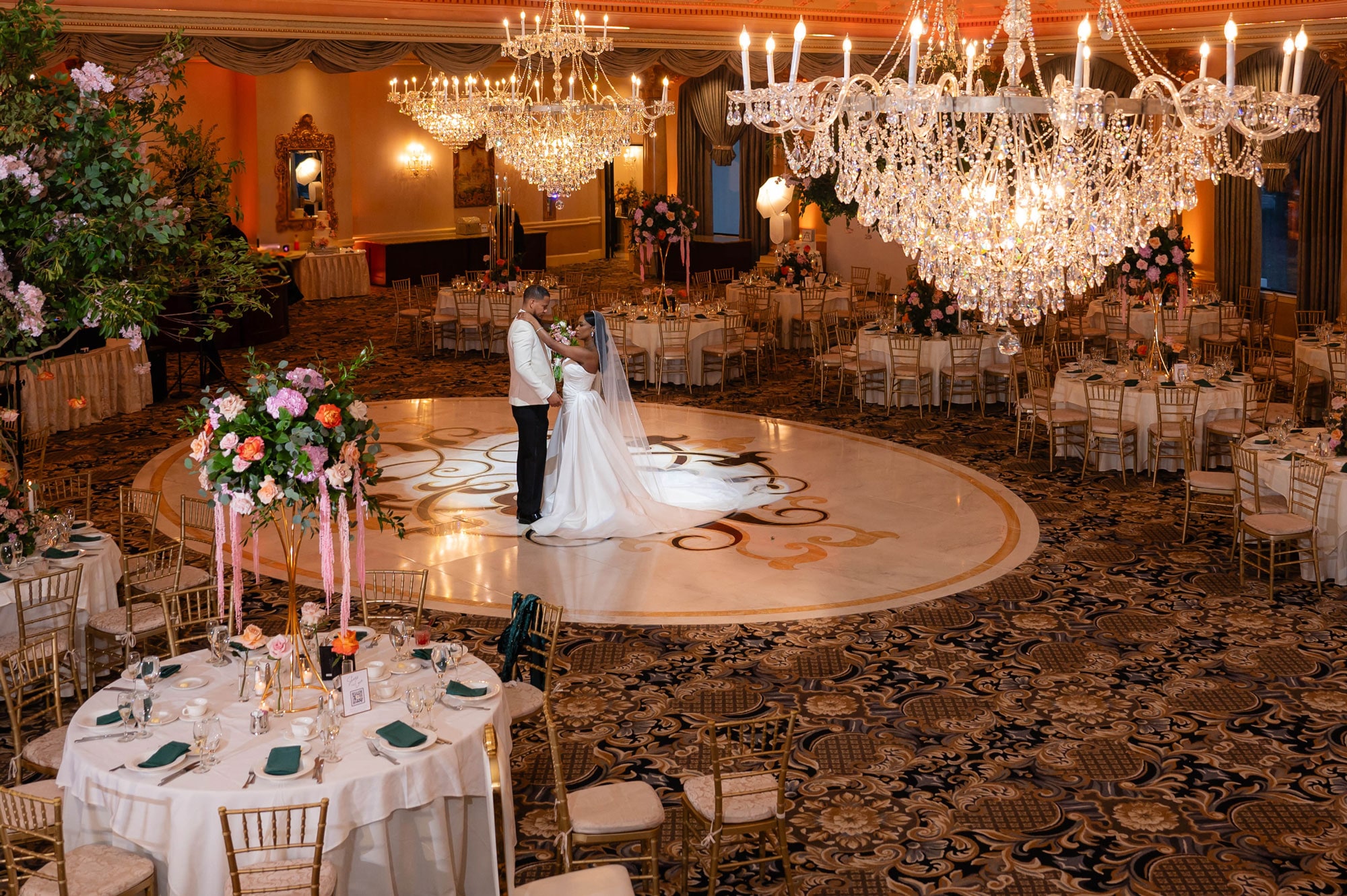The Venetian ballroom at Lucien's Manor